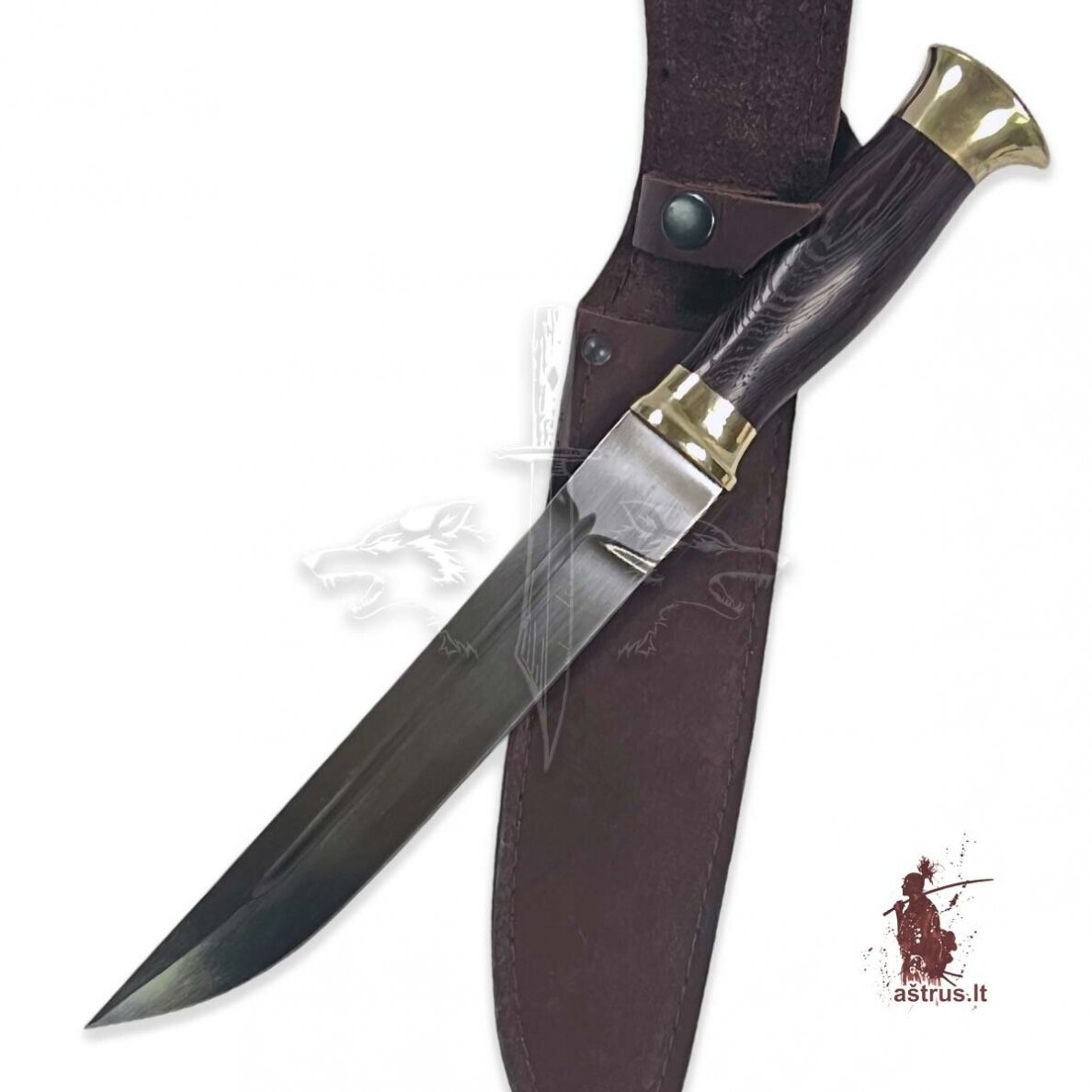 Peilis "Kazak" 95x18 nerūdijantis káltas plienas, venge, žalvaris 3 Peilis "Kazak" 95x18 nerūdijantis káltas plienas, venge, žalvaris 3