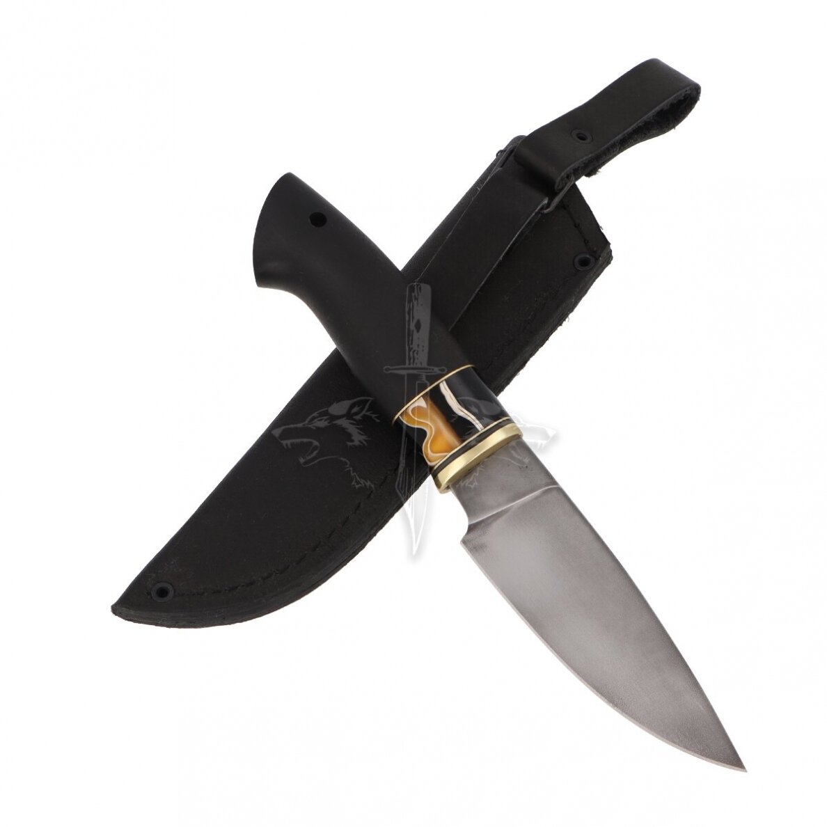 Knife “WEASEL”; XB5 steel (diamond); hornbeam+acrylic 2 Knife “WEASEL”; XB5 steel (diamond); hornbeam+acrylic 2