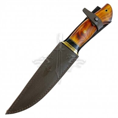 Peilis "OMax_II" [01] K340 Böhler Uddeholm, abrikosas, žalvaris 3