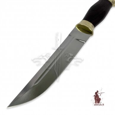 Peilis "Kazak" 95x18 nerūdijantis káltas plienas, venge, žalvaris 2 Peilis "Kazak" 95x18 nerūdijantis káltas plienas, venge, žalvaris 2